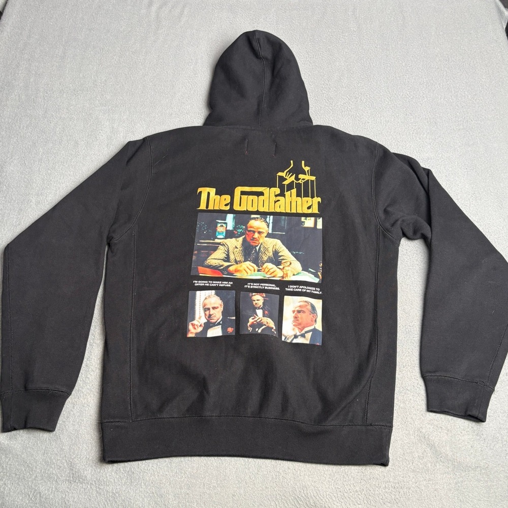 Shoe Palace The Godfather Hoodie Mens Medium Black Embroidered Logo Sweatshirt